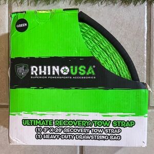 Rhino USA Green Ultimate Recovery Tow Strap